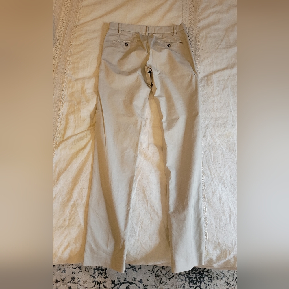 Tristan Light Beige / Blue Trousers